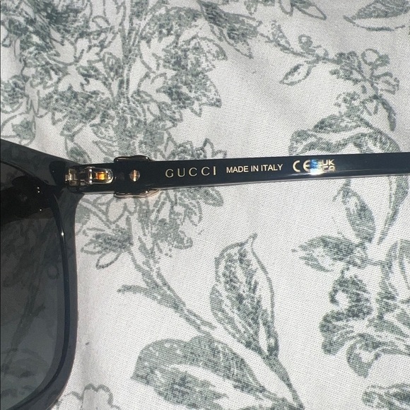 Gucci Black and Gold Sunglasses main image 5